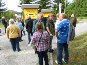 sammeln vorm Schaubergwerk